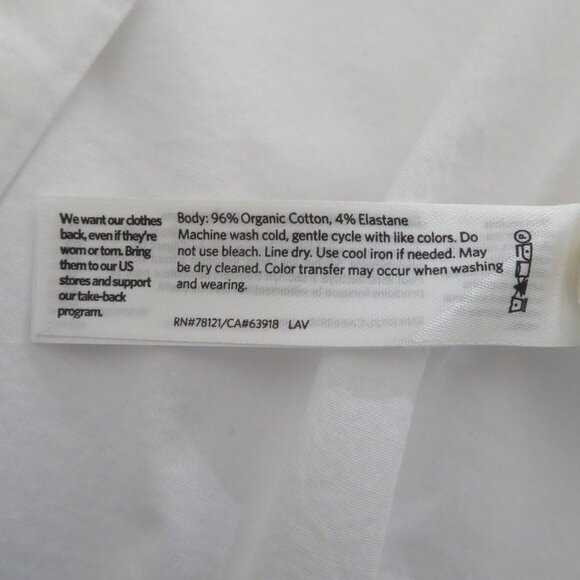 🎉HP🎉Eileen Fisher-Organic Cotton Classic Collar Long Shirt, White, Med., NWOT - Picture 9 of 10